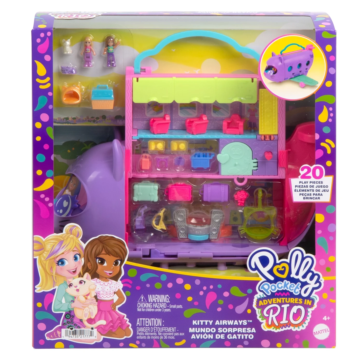 Polly Pocket Kitty Plane