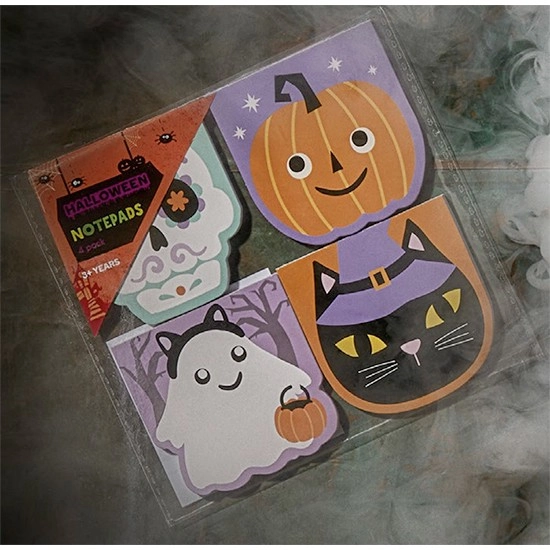 Halloween Note Pad Pk 4