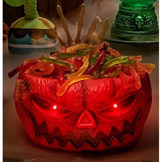 Halloween Scary Candy Bowl Pumpkin