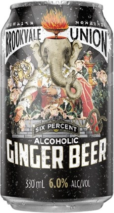 Brookvale Union Alcoholic Ginger Beer 6% 4 Pack