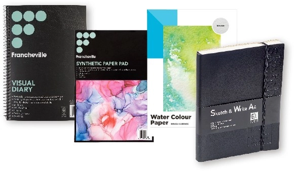 30% off Artist Pads and Visual Diaries