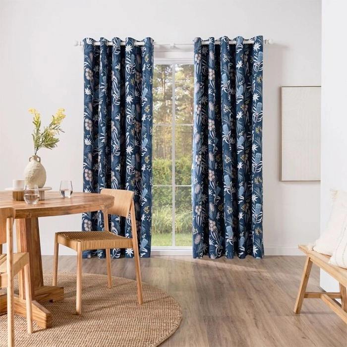 40% off KOO Moonlit Blockout Floral Printed Eyelet Curtains