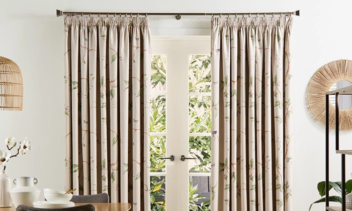 40% off KOO Quinn Blockout Floral Printed Eyelet Curtains