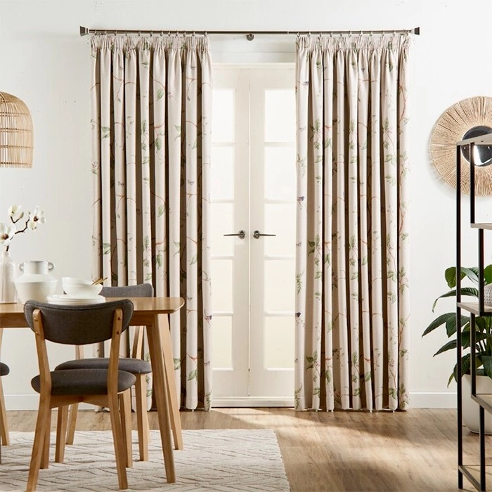 40% off KOO Quinn Blockout Floral Printed Pencil Pleat Curtains