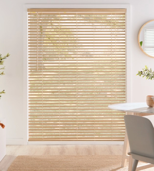 50% off 50mm Natural Timber Venetian Blinds