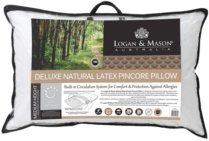 Logan & Mason Deluxe Natural Latex Pillow