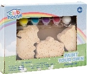 NEW Club House Trees Paint Your Own Wooden Shapes 3 Pack