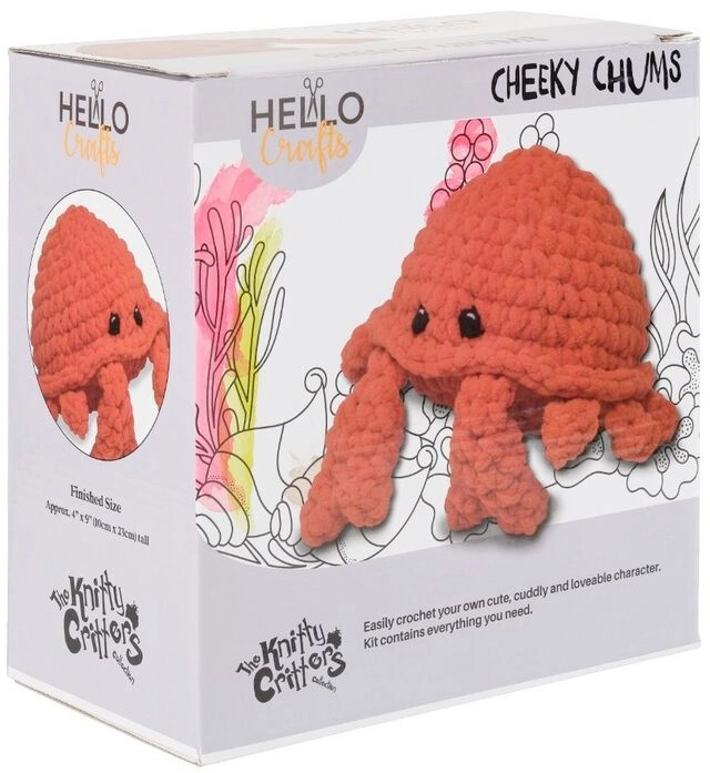 NEW Knitty Critters Cheeky Chums Crab Kit