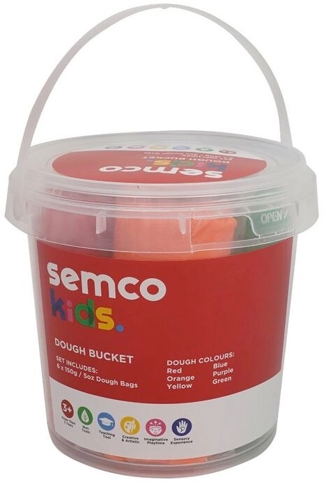 Semco Kids 6 Colour Dough Bucket