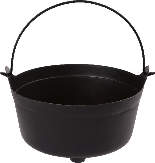 Spooky Hollow Black Cauldron Treat Bucket