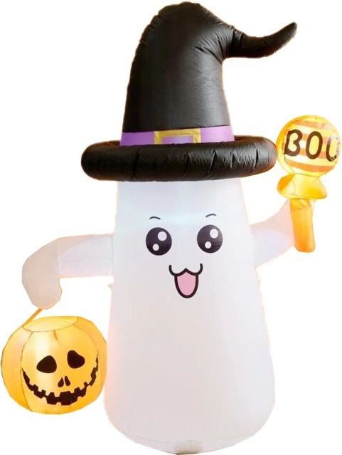 Spooky Hollow Inflatable Light Up Ghost 1.8m