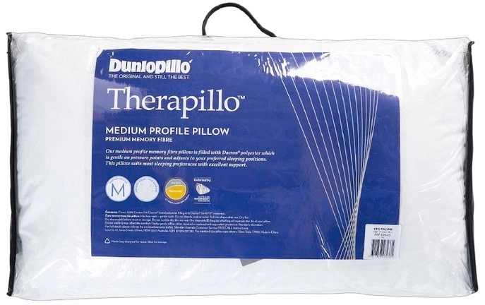 Therapillo Flexible Memory Fibre Medium Profile Pillow