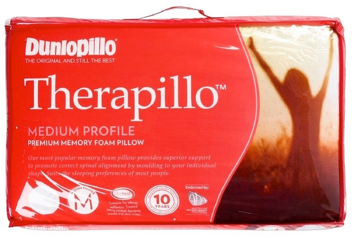 Therapillo Premium Memory Foam Medium Profile Pillow