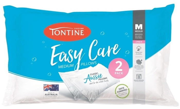 Tontine Easy Care Standard Pillow 2 Pack