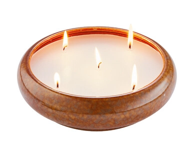 Citronella Glazed Ceramic Candle 400g