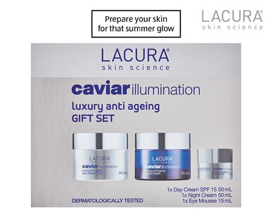 Lacura Skin Science Caviar Illumination Skin Care Gift Set