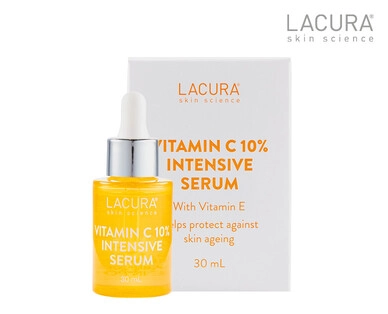 Lacura Skin Science Overnight Repair Serum or Vitamin C 10% Intensive Serum 30ml