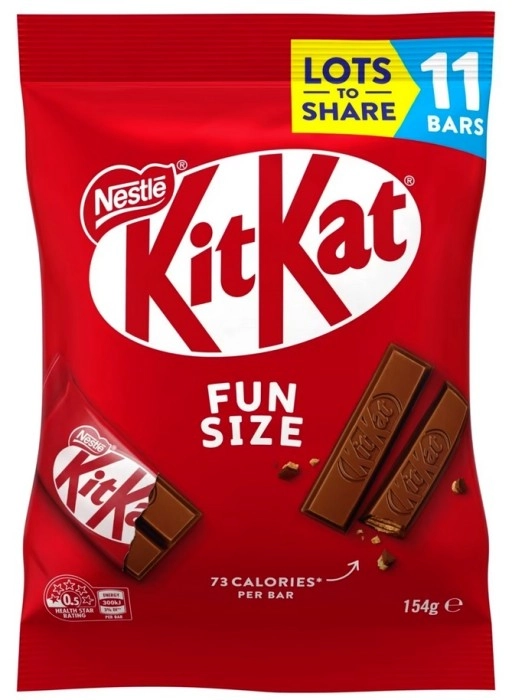 11 Pack Nestle KitKat Fun Size Share Pack 154g