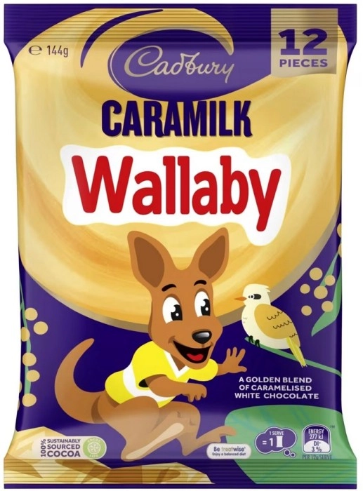 12 Piece Cadbury Caramilk Wallaby Chocolate 144g