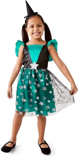 2 Piece Star Witch Dress Costume - Ages 4-6