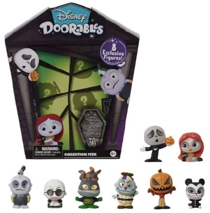 8 Pack Disney Doorables Tim Burton's The Nightmare Before Christmas Collection Peek Figures