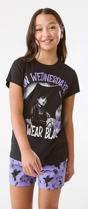 Addams Family Wednesday License Short Sleeves Pyjamas