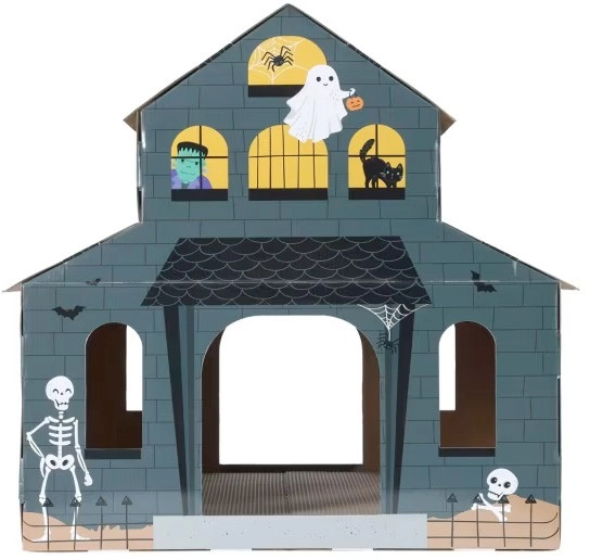 Cat Scratcher Box Halloween House