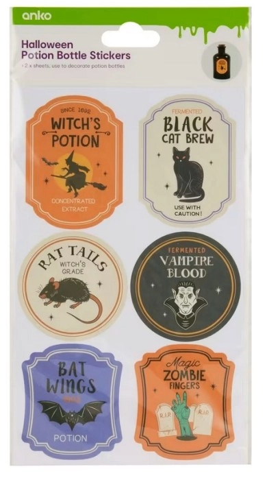 Halloween Potion Bottle Stickers