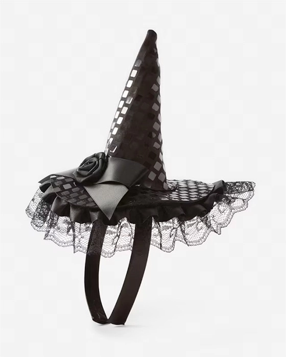 Halloween Witch Hat Headband - Black