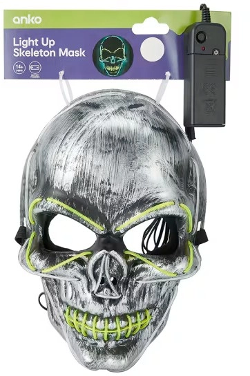 Light Up Skeleton Mask