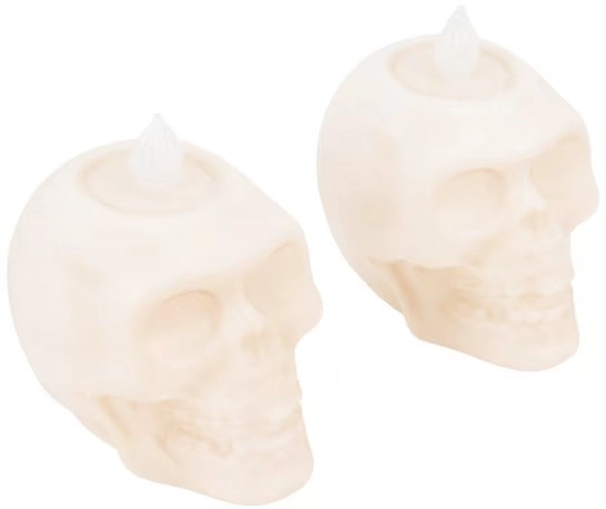 NEW 2 Pack Light Up Skulls