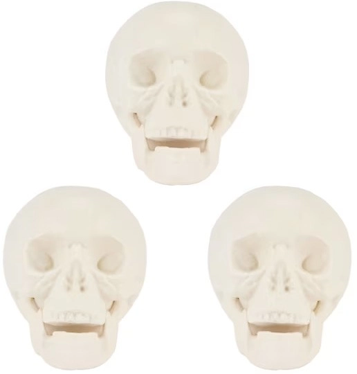 NEW 3 Piece Skull Heads