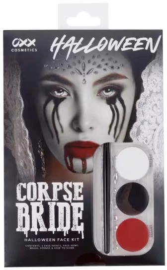 OXX Cosmetics 6 Piece Halloween Corpse Bride Face Kit