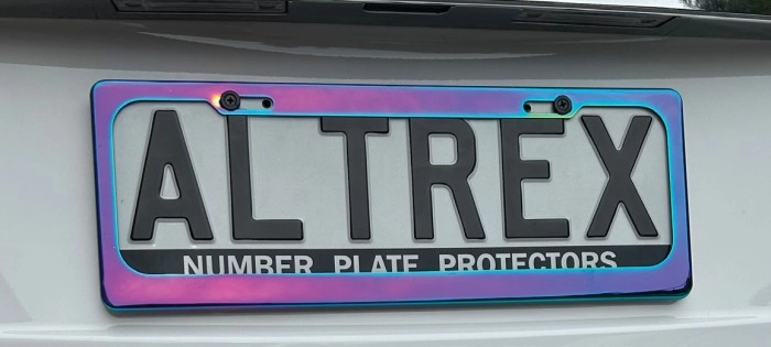 NEW Altrex Neochrome Number Plate Protector