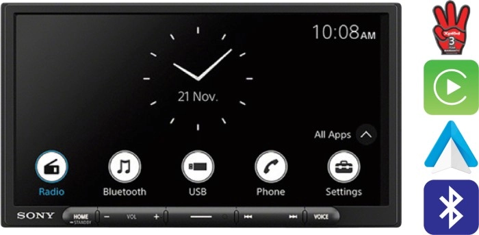 Sony 6.95” Wireless CarPlay & Android™ Auto Media Player^