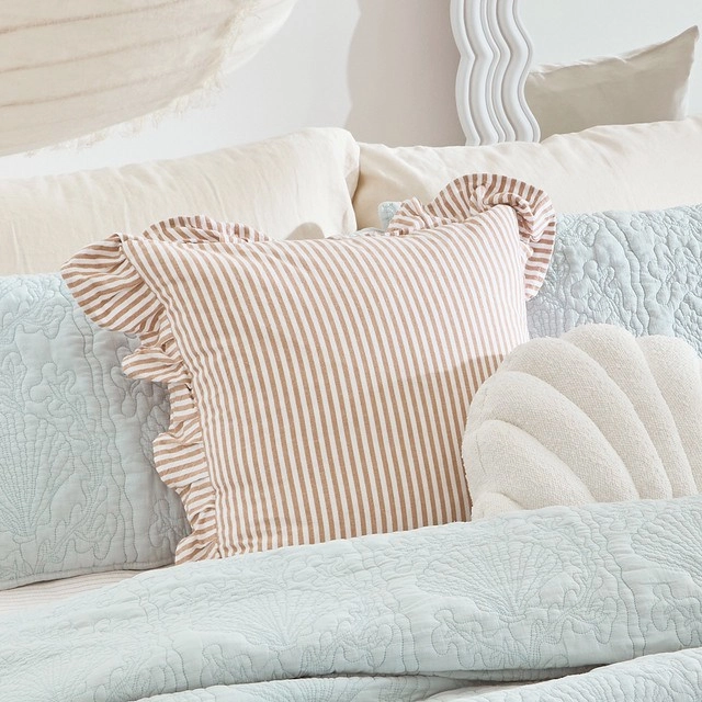 Avery Ruffle Square Cushion by M.U.S.E.