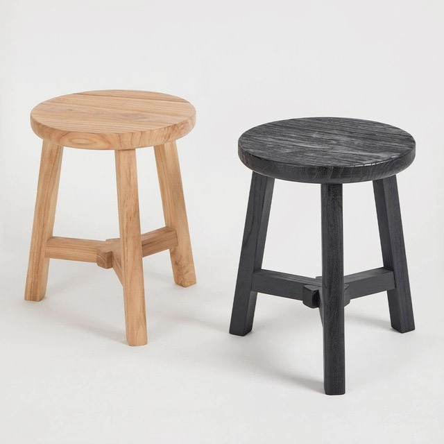 Elec Elm Wood Stool by M.U.S.E.