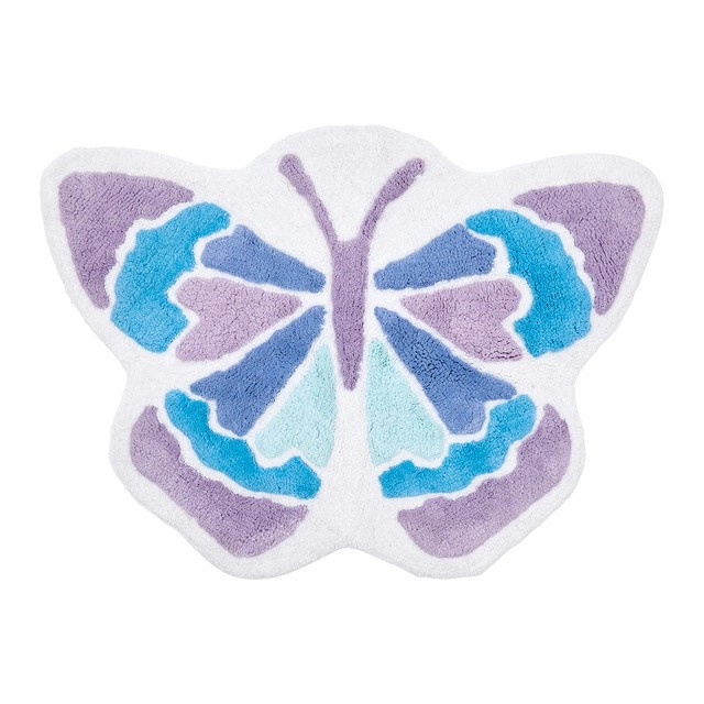 Kids Butterfly Bath Mat by Pillow Talk