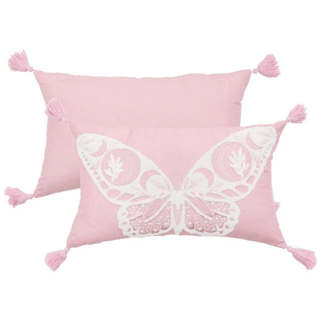 Kids Celestial Butterfly Oblong Cushion by Pillow Talk