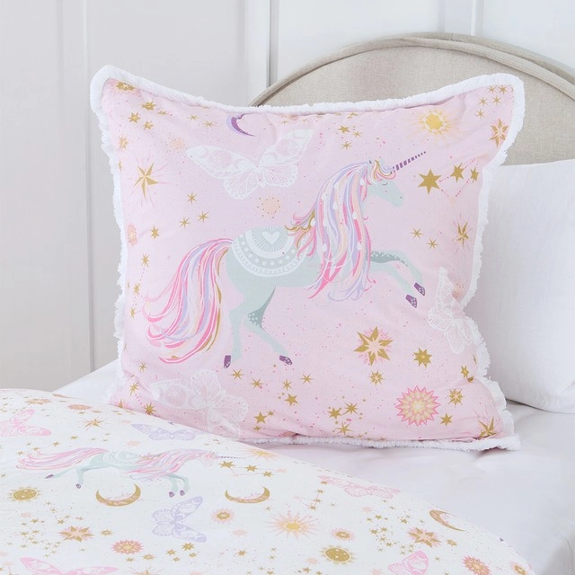 Kids Celestial Unicorn European Pillowcase by Pillow Talk