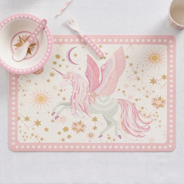 Kids Celestial Unicorn Placemat by Pillow Talk