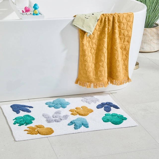 Kids Dinosaur Bath Mat by Pillow Talk