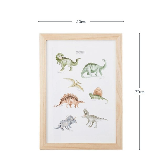 Kids Dinosaurs Framed Wall Art by Pillow Talk