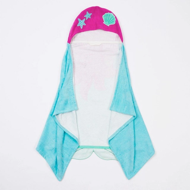 Kids Mermaid Hooded Towel by Pillow Talk