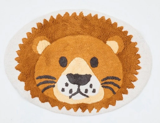 Wild Lion Bath Mat by Pillow Talk