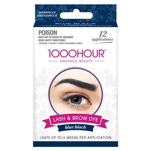 1000 Hour Eyelash & Brow Dye Kit Blue Black 1 Kit