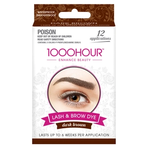 1000 Hour Eyelash & Brow Dye Kit Dark Brown 1 Kit