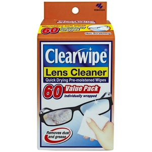 Clearwipe Lens Cleaner, Value Pack 60 Pack