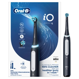 Oral-B iO Series 4 Electric Toothbrush Black 1 Each