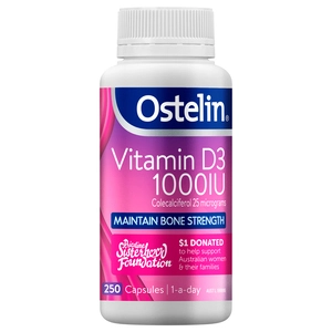 Ostelin Vitamin D3 1000IU 250 Capsules